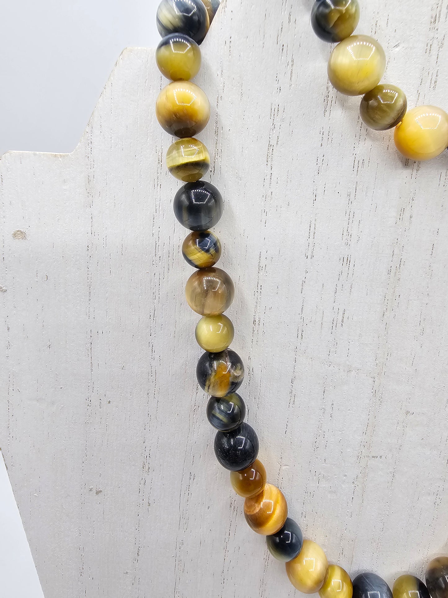 Golden Blue Tiger's Eye Necklace