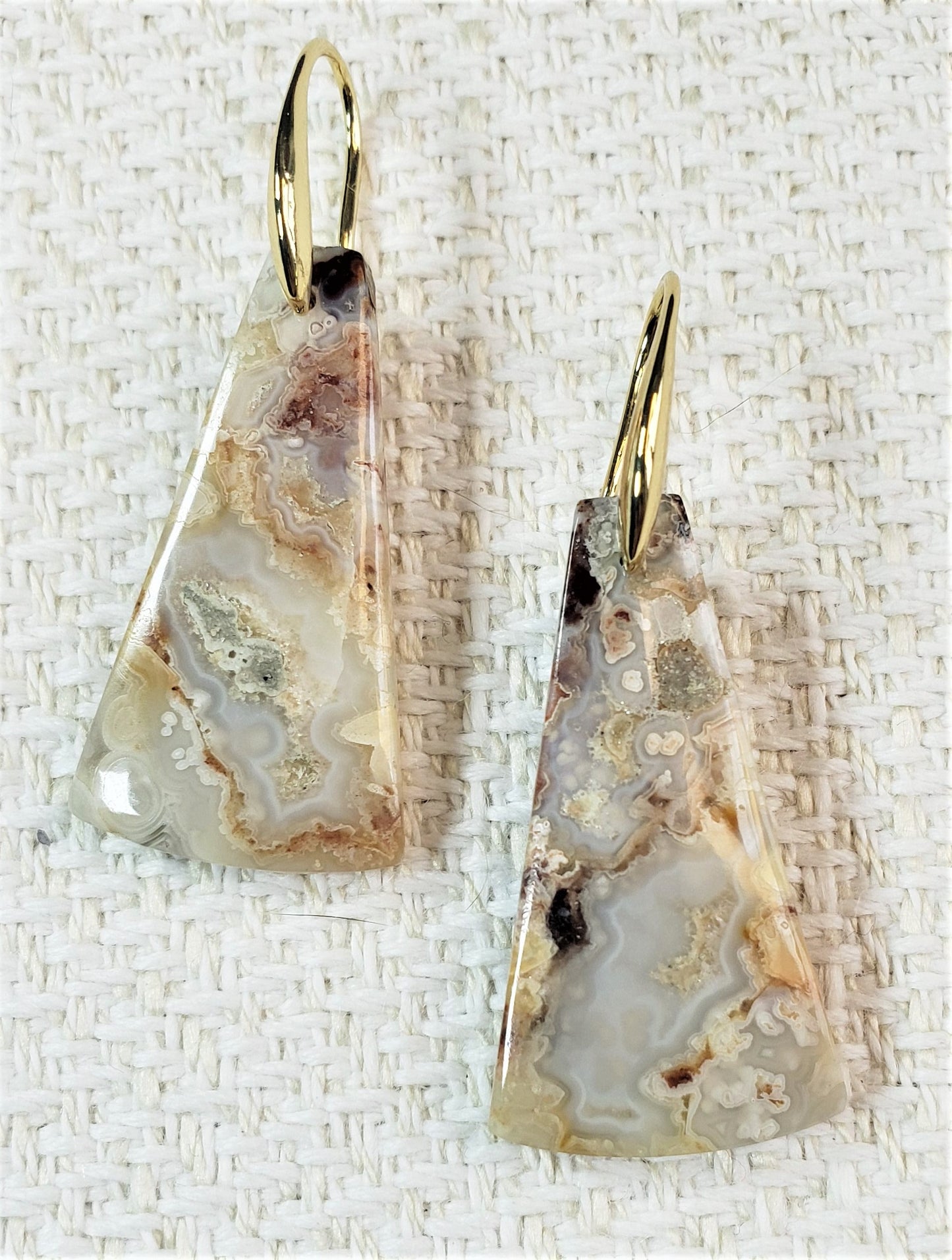Crazy Lace Agate Earrings