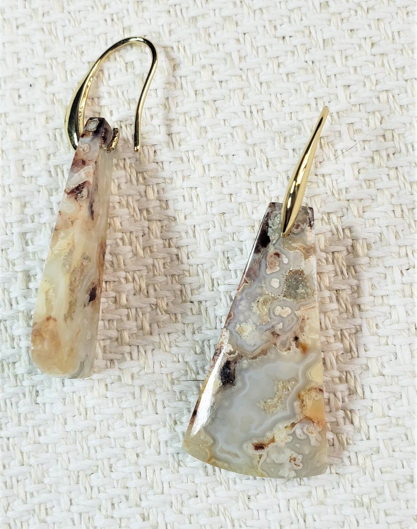Crazy Lace Agate Earrings