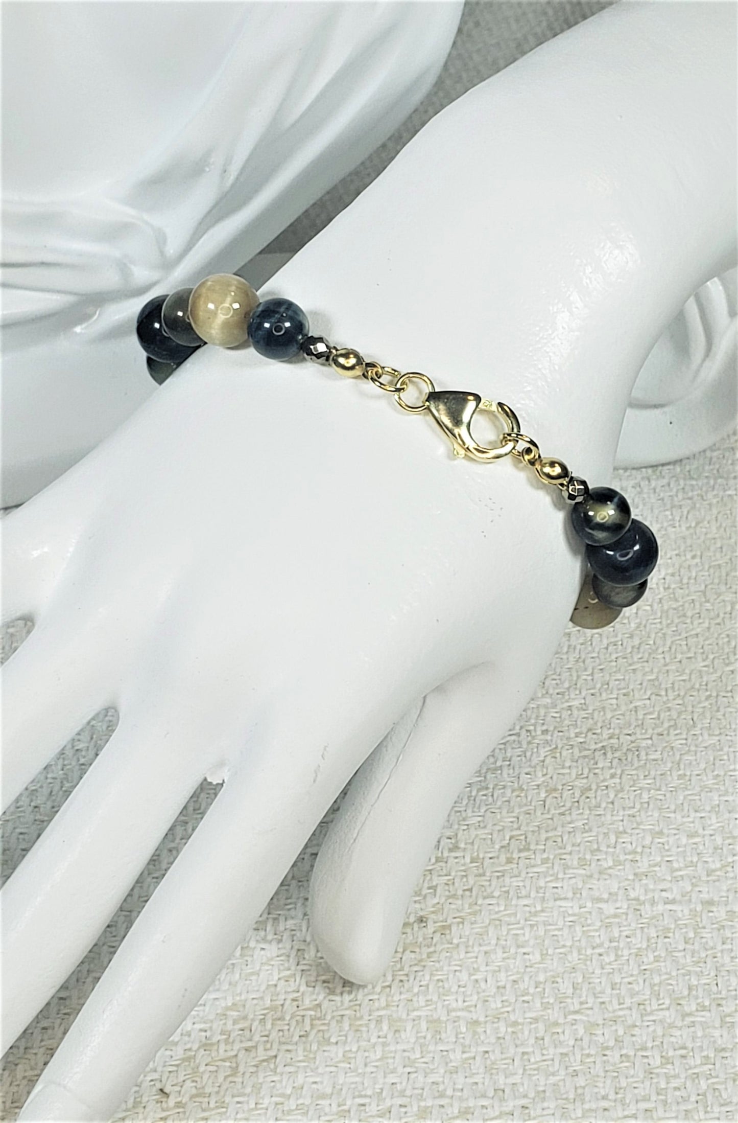 Golden Blue Tiger's Eye Bracelet