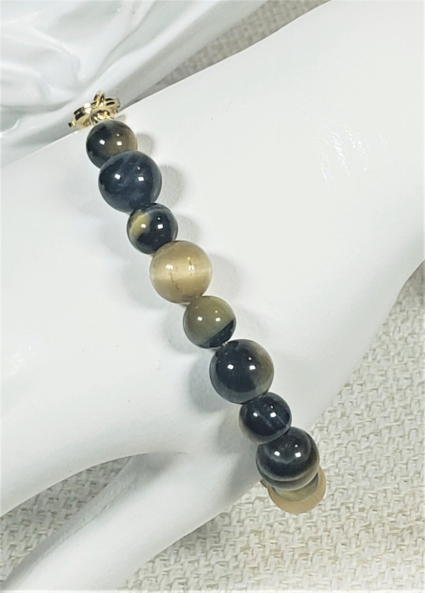 Golden Blue Tiger's Eye Bracelet