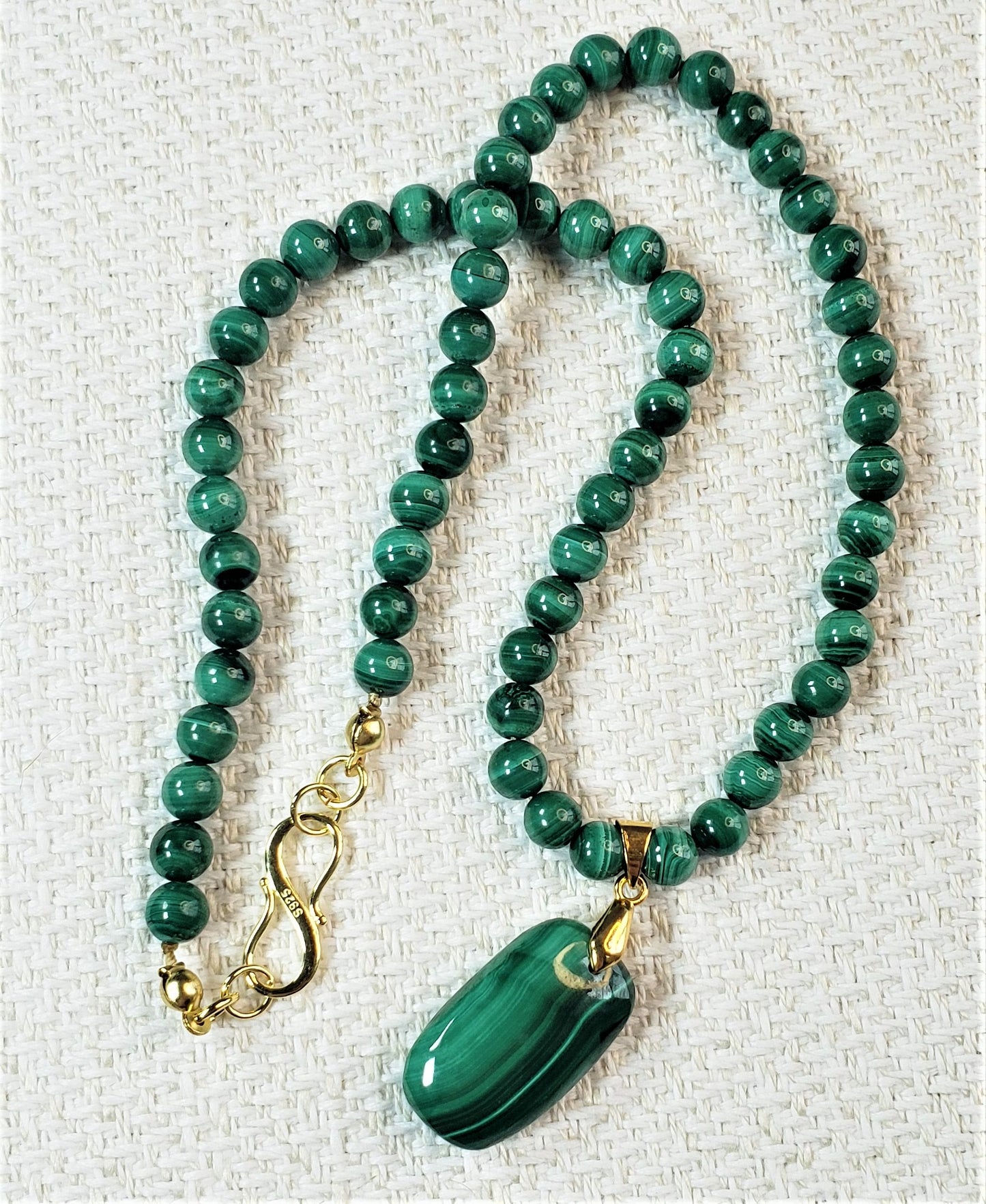 Malachite Necklace & Pendant