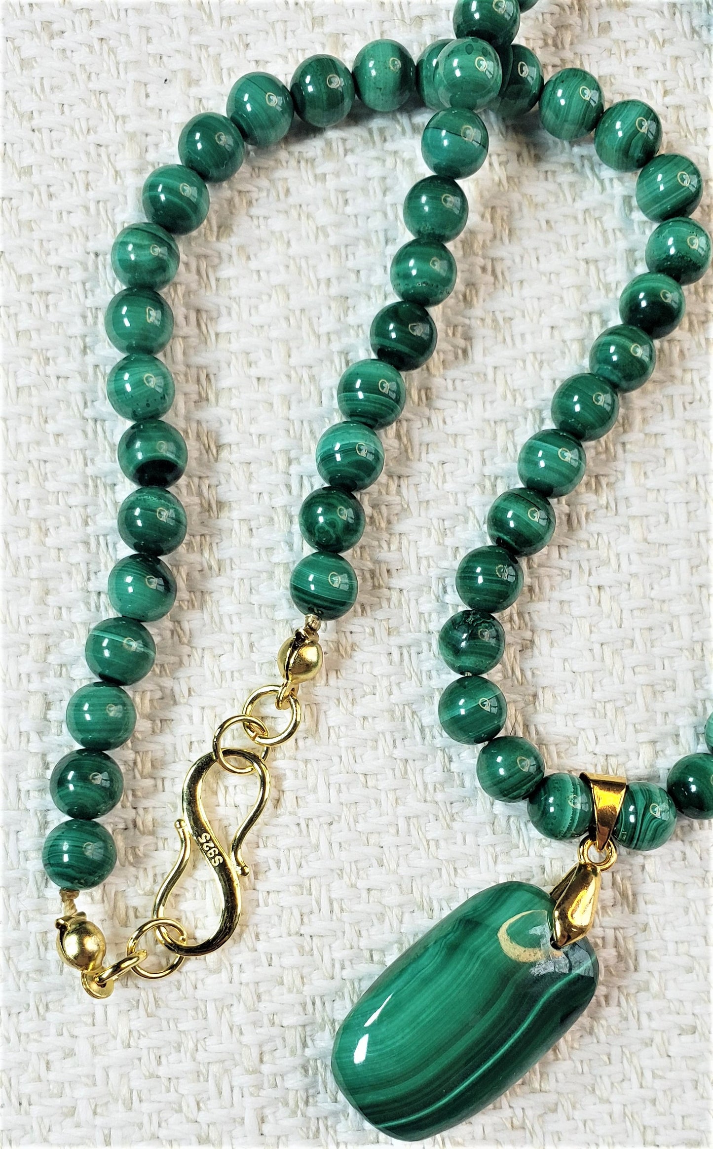 Malachite Necklace & Pendant