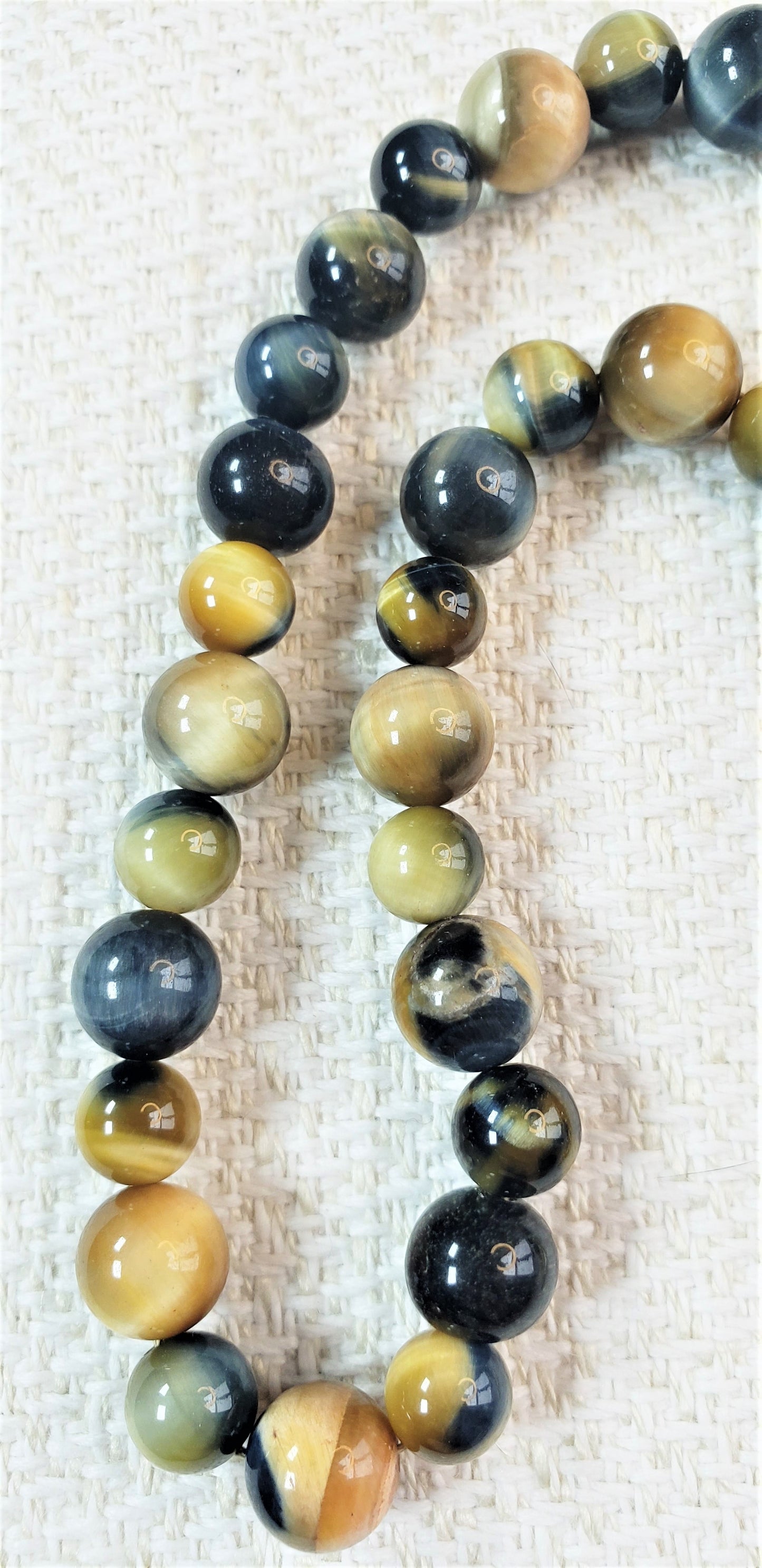 Golden Blue Tiger's Eye Necklace