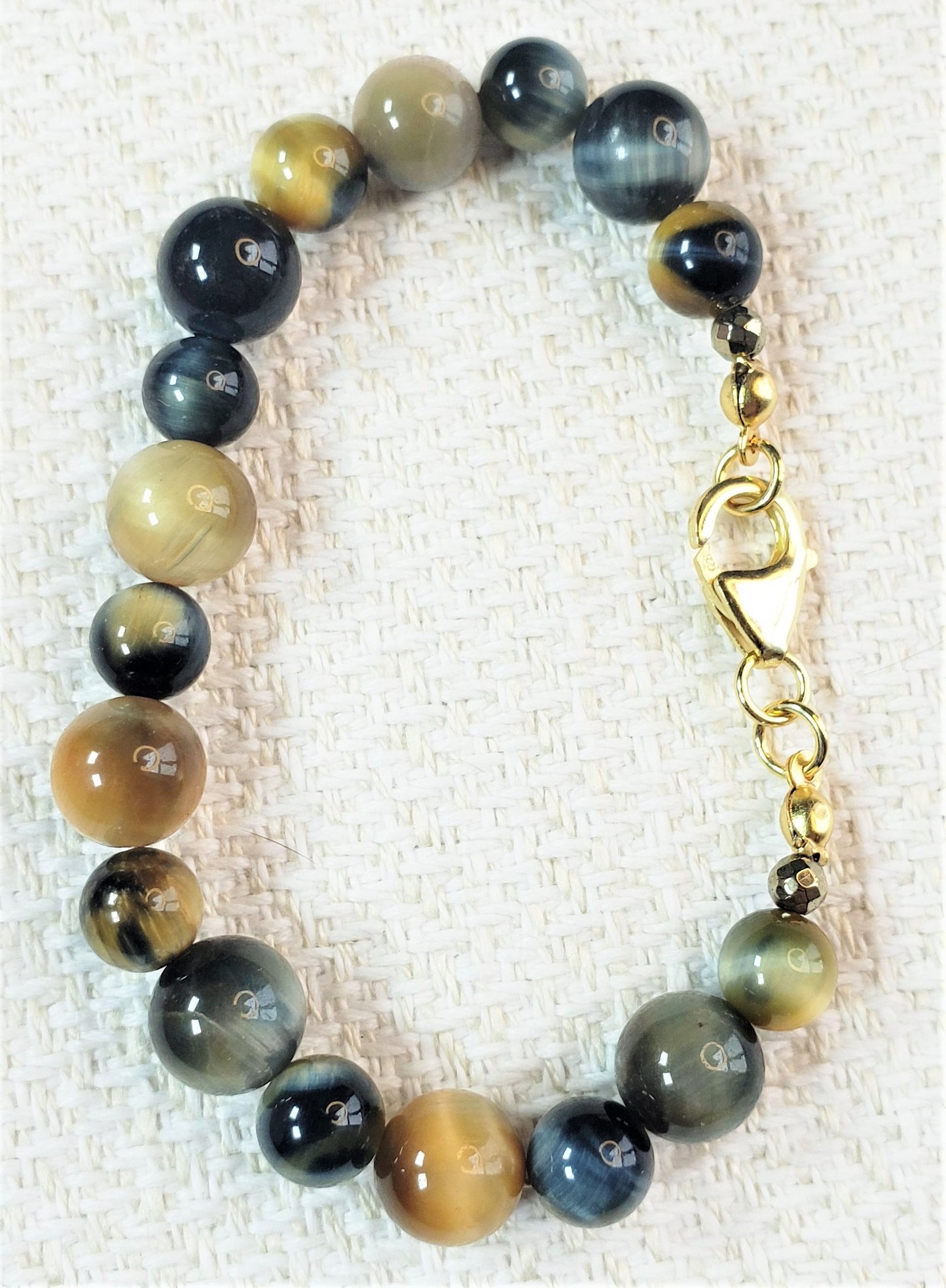 Golden Blue Tiger's Eye Bracelet