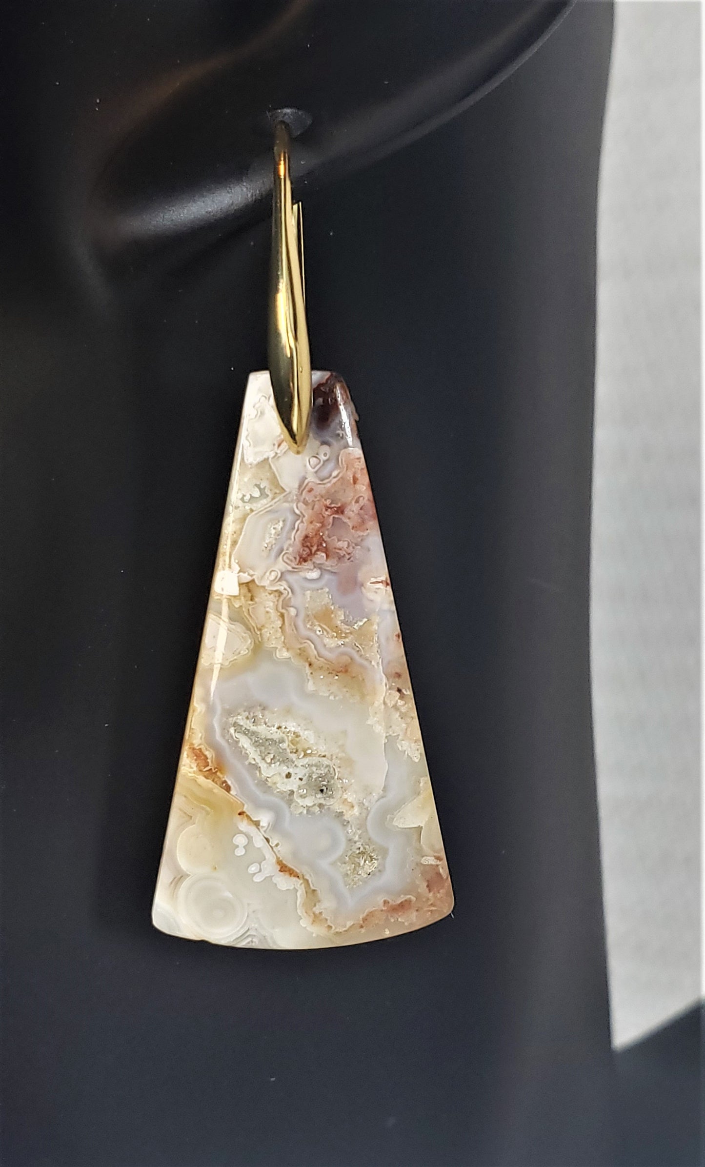 Crazy Lace Agate Earrings